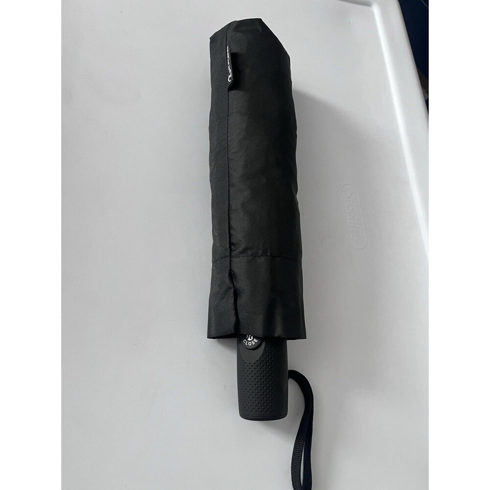 NEW Repel Black Compact/Folding Umbrella for Men, Solid Pattern, Folding Style